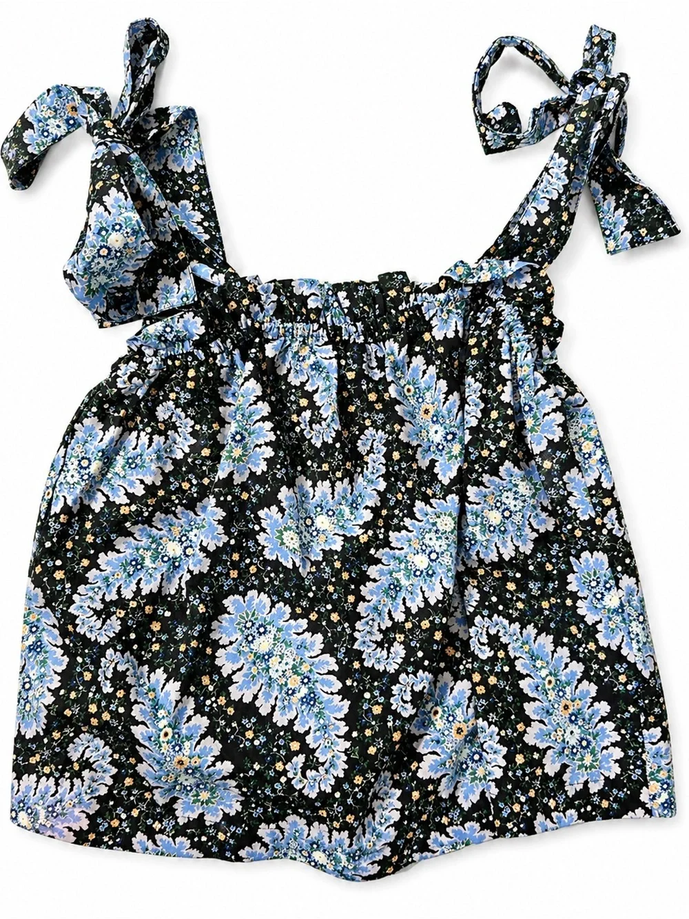 J.Crew Collection Floral Tie-Shoulder BoHo Blouse